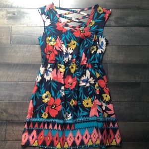 Target Xhilaration Floral Dress with Pockets